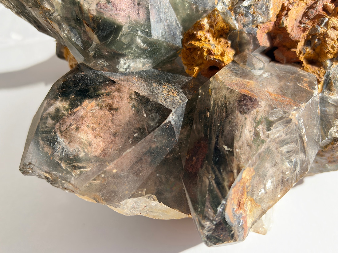 ブラジル産 ガーデンクォーツ クラスター 大型 ( 庭園水晶 )/ Garden