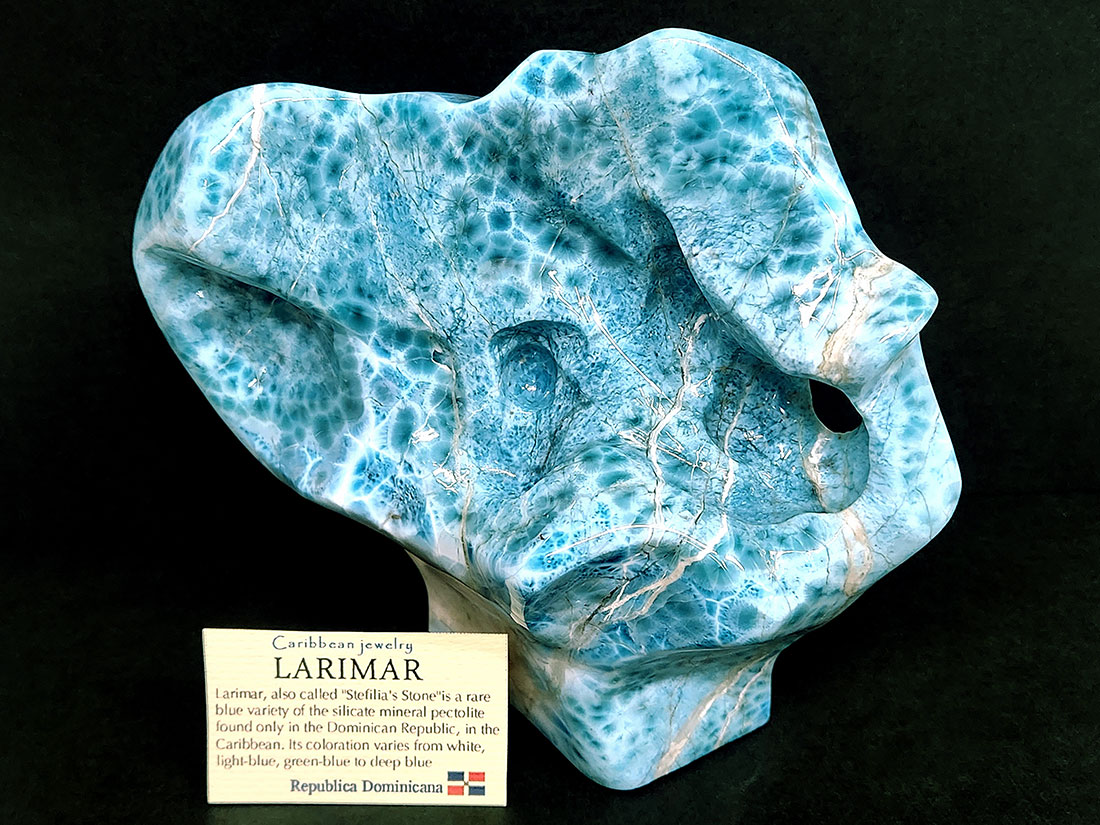 高品質ドミニカ共和国産 ラリマー ポリッシュ(ソーダ珪灰石)/Larimar
