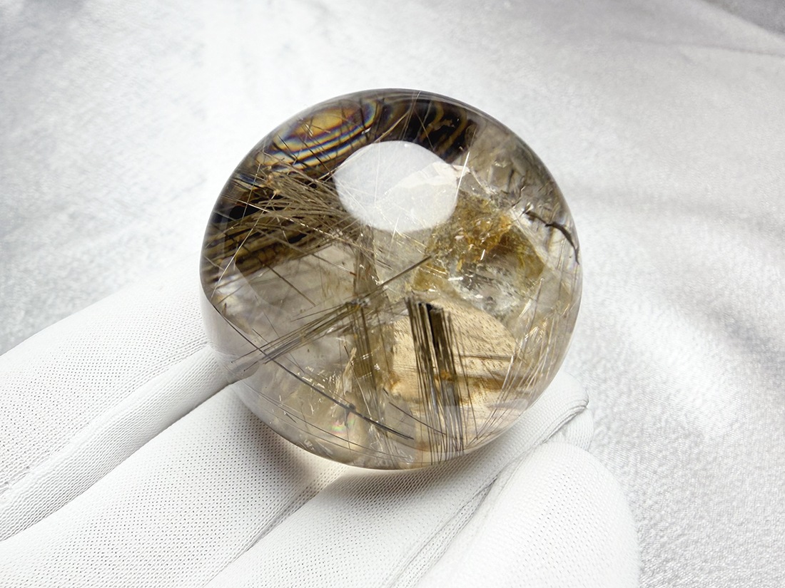 レア】 クォーツ in ルチルクォーツ (貫入水晶) / Rutilated Quartz in
