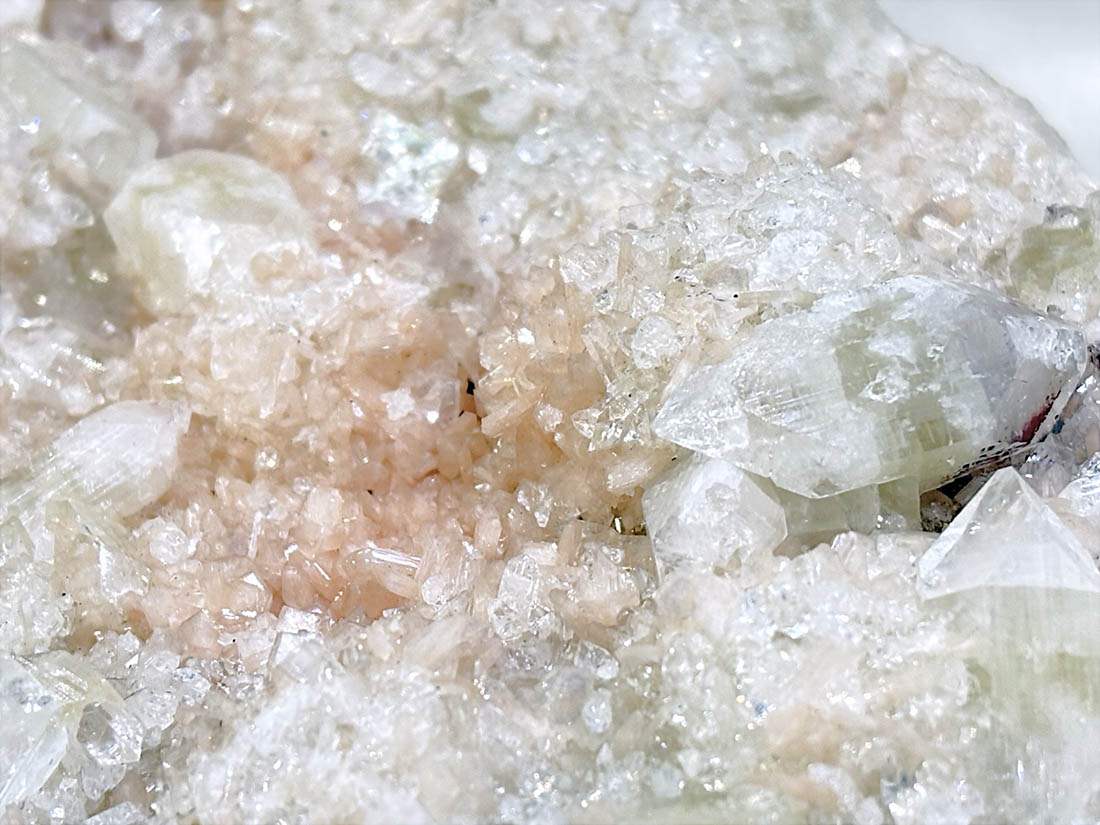 約5.1㎏インド産アポフィライト大型クラスター ブルー×クリアー 高品質]インド産アポフィライトクラスター/結晶原石（スティル