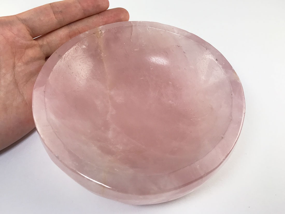 専用　こんぶさん　天然石　ローズクォーツボウル ローズクォーツボウル/Rose Quartz Bowl