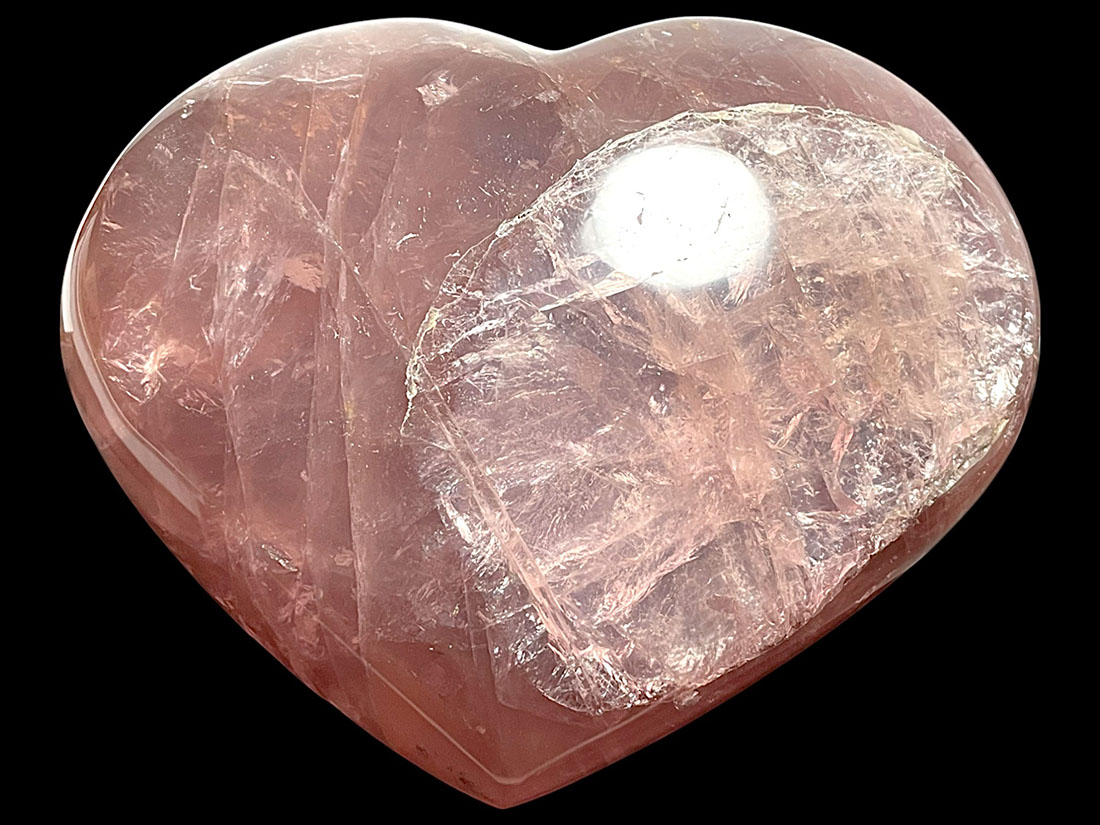 スターローズクォーツ ハート 大型