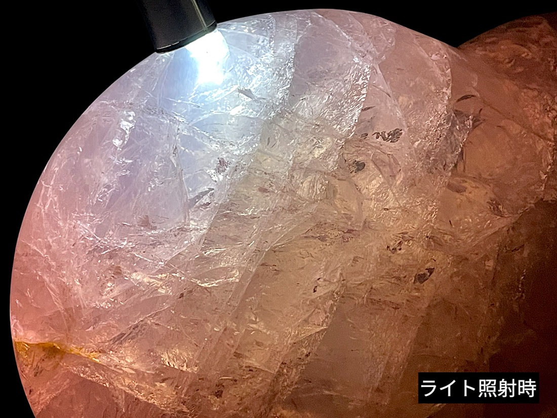 スターローズクォーツ ハート 大型