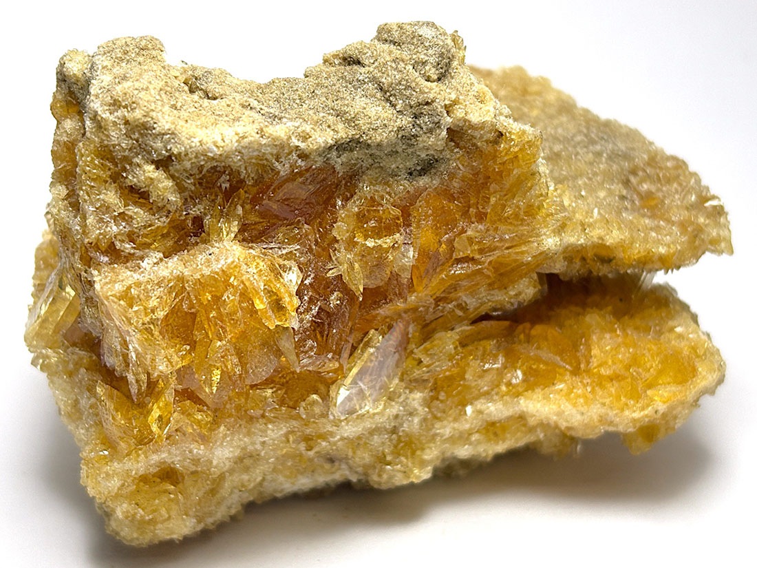 ペルー産ゴールデンセレナイト　蛍光・燐光鉱物　巨大 ペルー産ゴールデンセレナイト /Golden Selenite