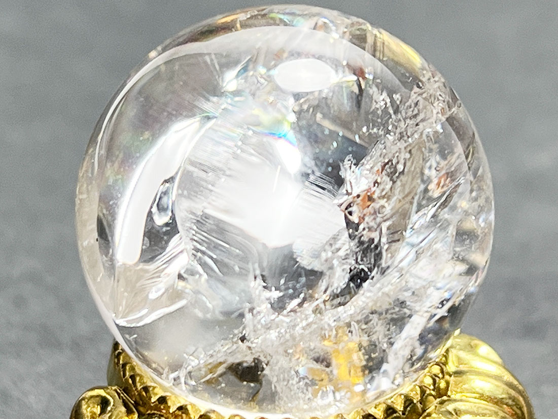 レインボークォーツ26mm丸玉/Iris Quartz Sphere