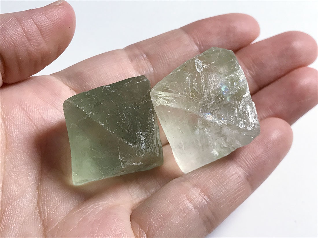 湖南省産 フローライト八面体(蛍石)2個セット/Fluorite | 湖南省産 