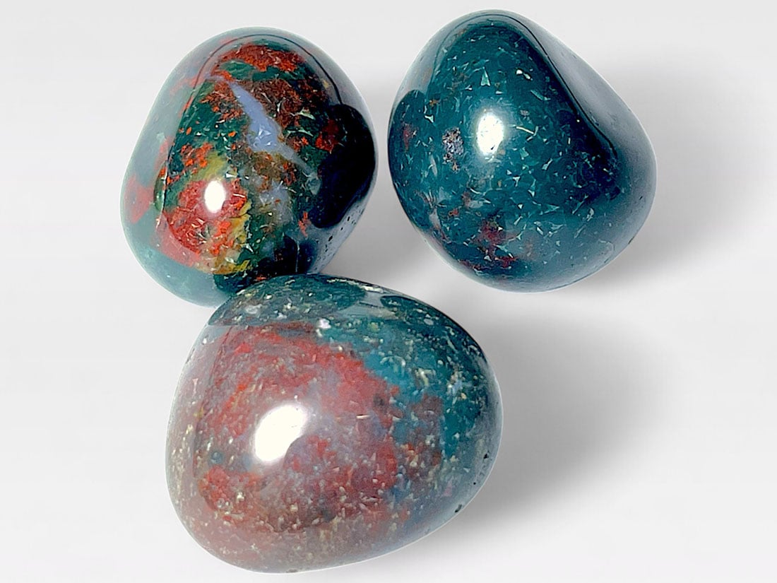 ブラッドストーン タンブル 3個セット