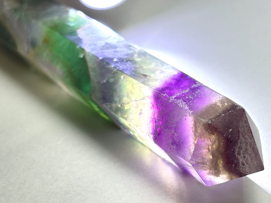 マダガスカル産 フローライト ポイント型ポリッシュ / Fluorite ( 蛍石 )