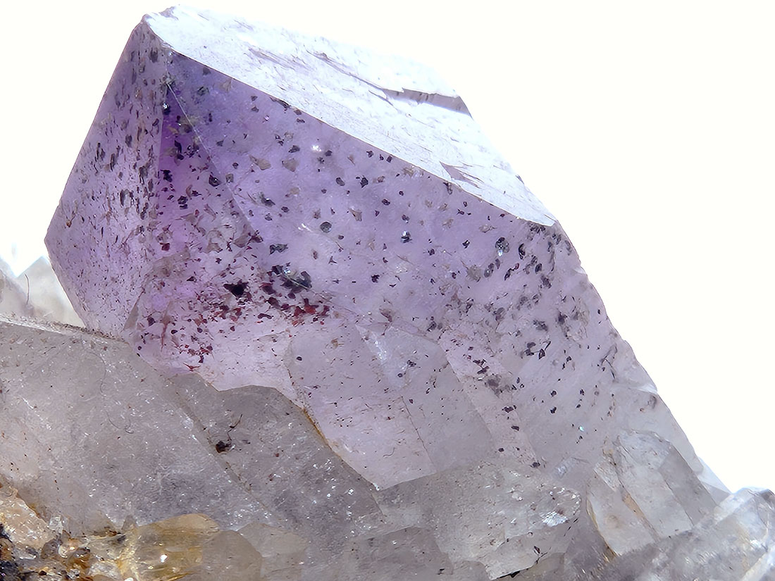 アメジスト マダガスカル産 レピドクロサイトinアメジスト / Lepidocrocite