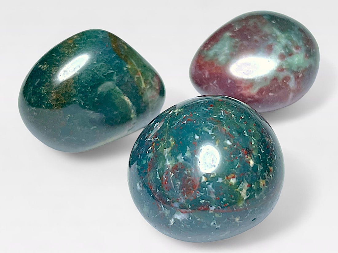 ブラッドストーン タンブル 3個セット