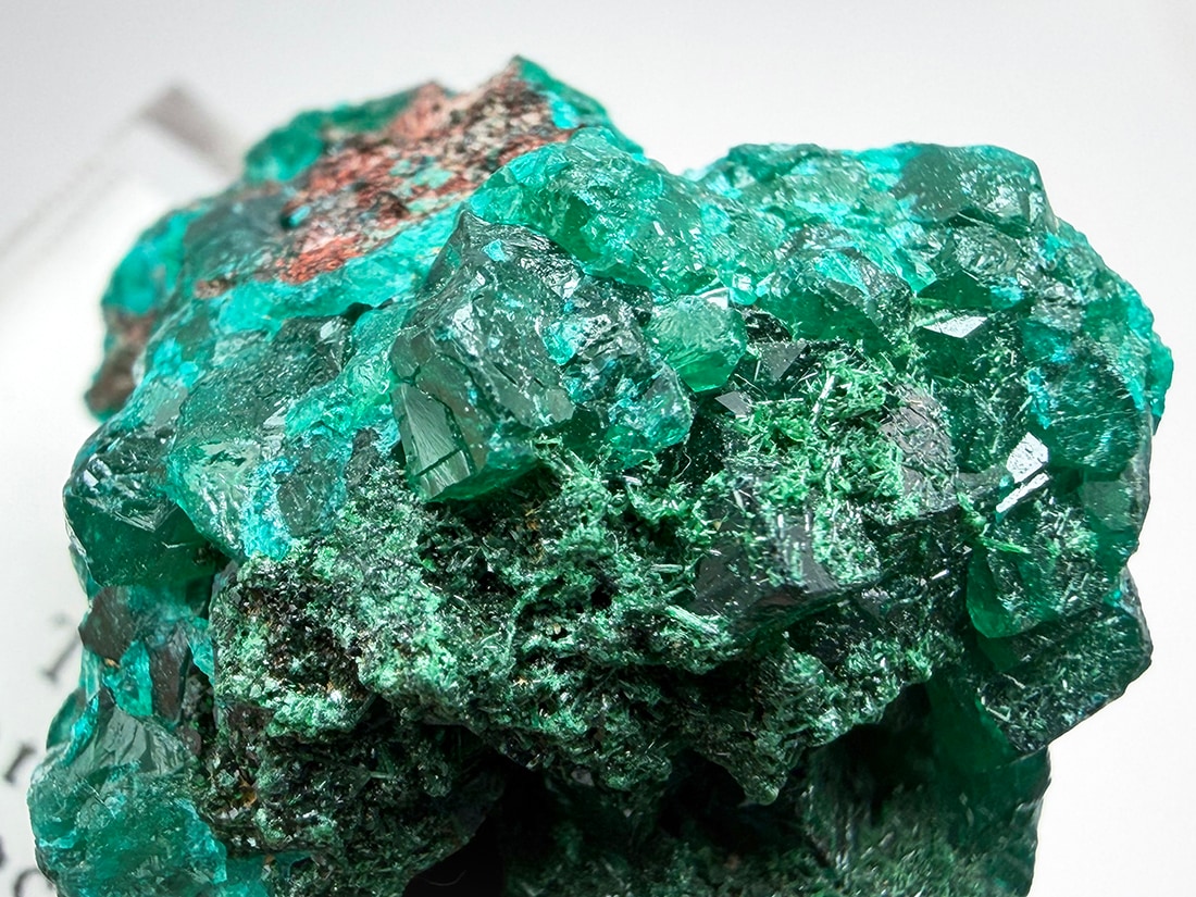 コンゴ民主共和国産 ダイオプテーズ (翠銅鉱) / Dioptase