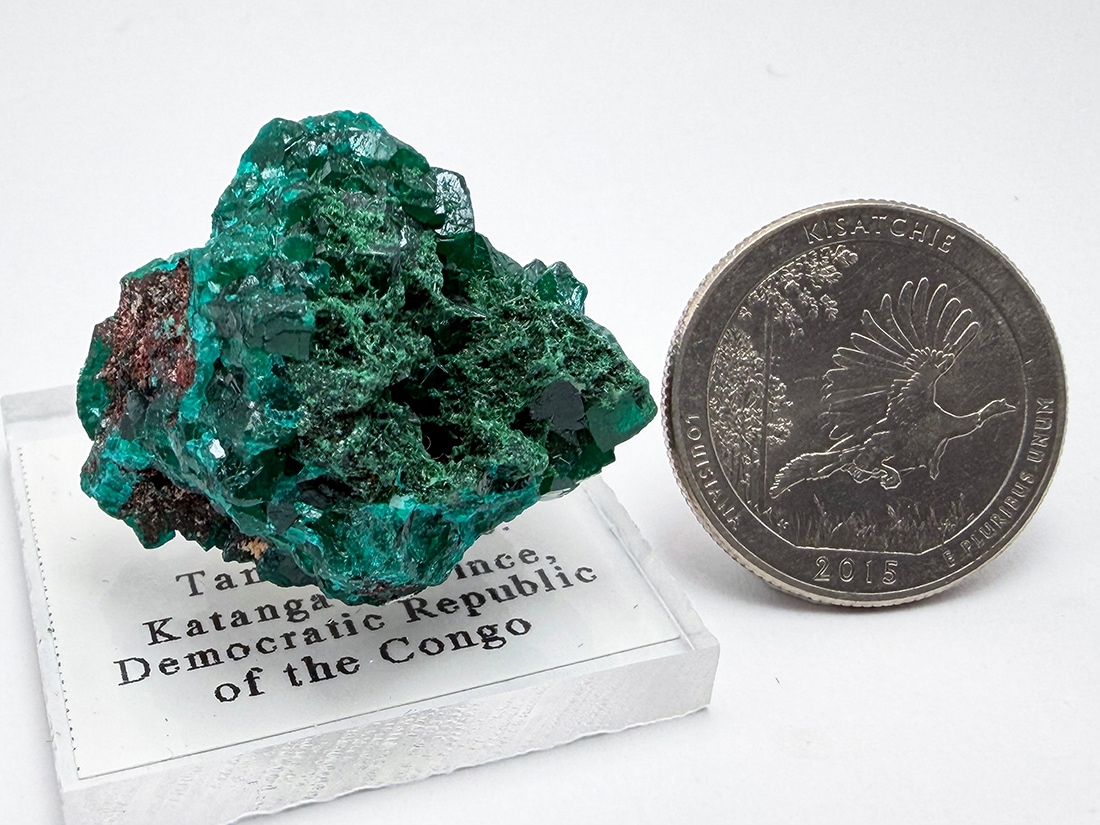 コンゴ民主共和国産 ダイオプテーズ (翠銅鉱) / Dioptase
