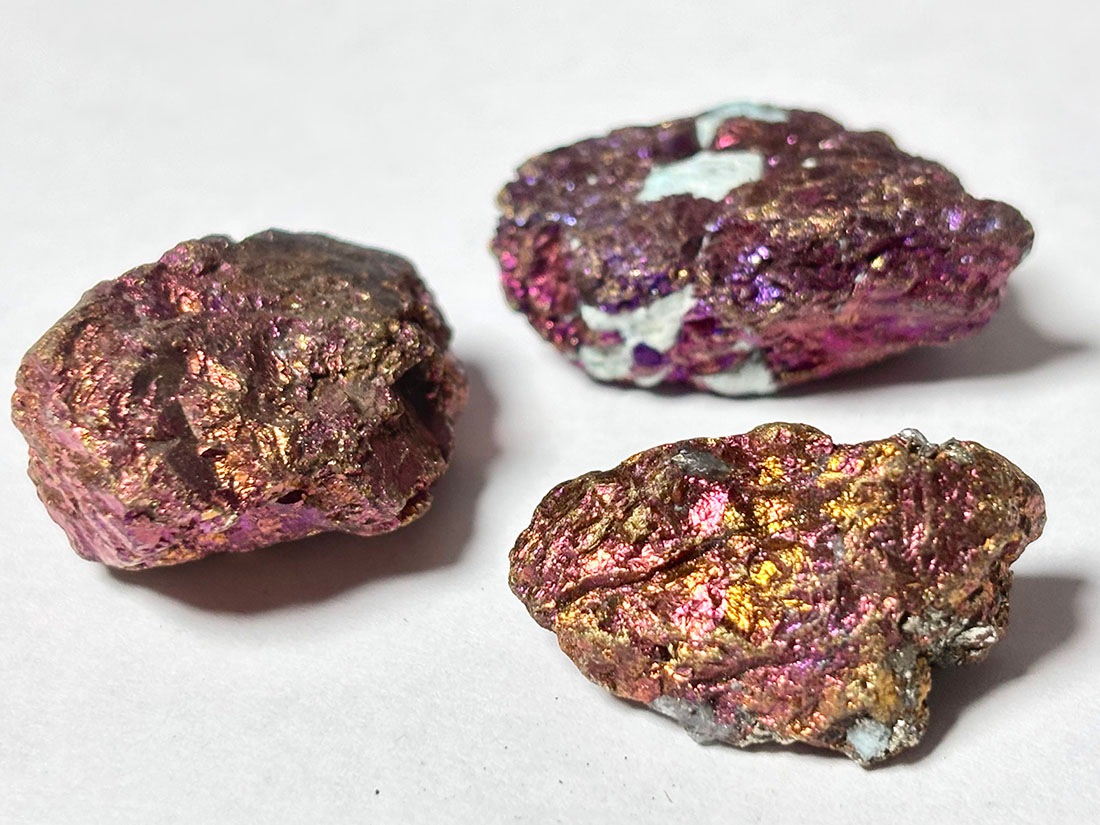 メキシコ産 マルチカラー チャルコパイライト (3個セット) /Chalcopyrite