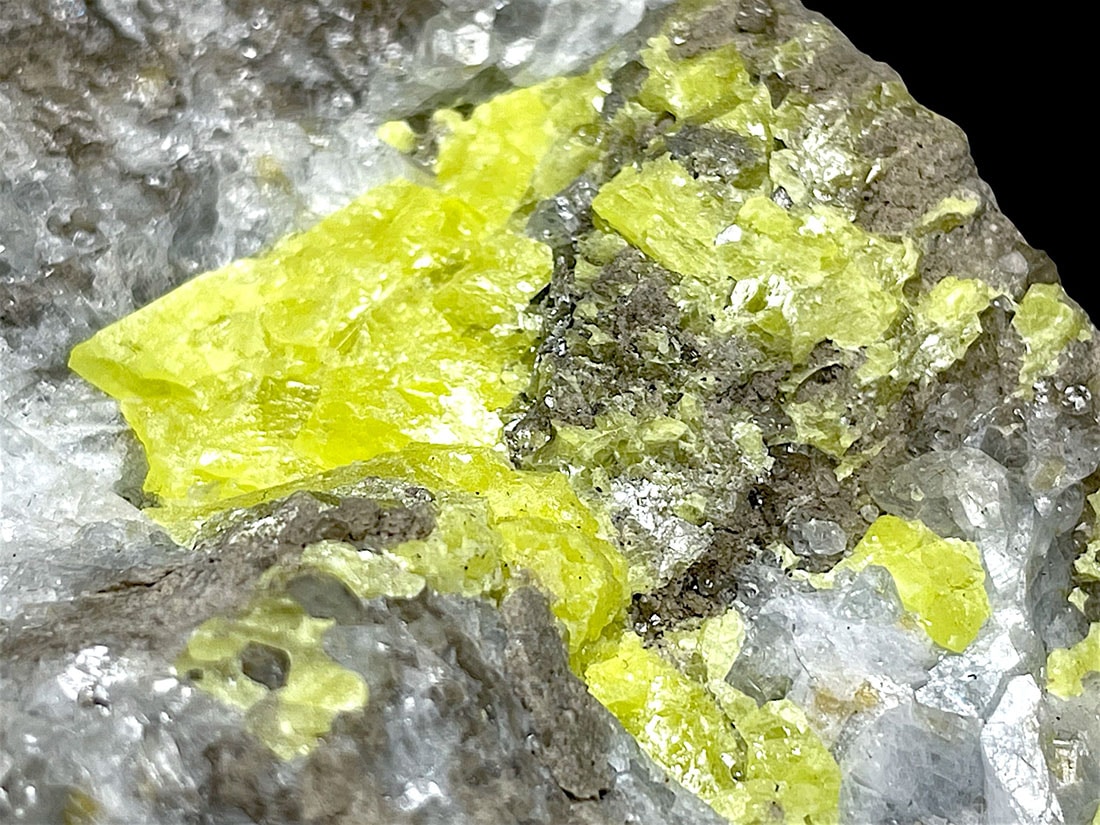ミシガン州産 セレスタイト (サルファー 共生) / celestite
