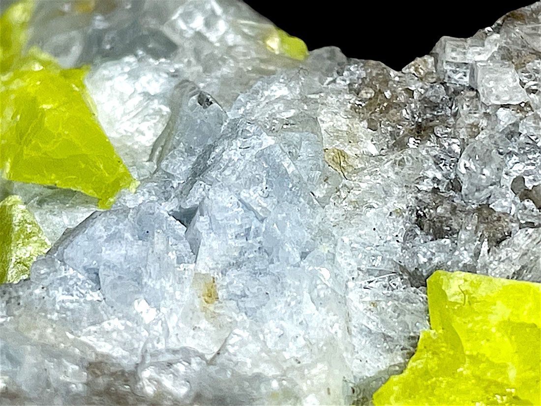 ミシガン州産 セレスタイト (サルファー 共生) / celestite