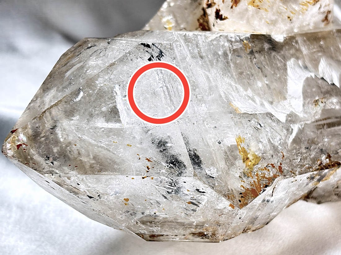 水入り) モロッコ産 大型 エレスチャルクォーツ / Elestial Quartz
