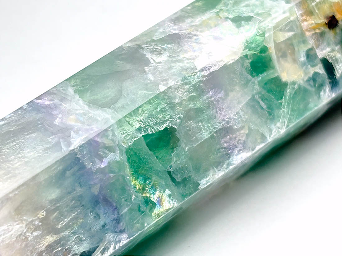 マダガスカル産 フローライト ポイント型ポリッシュ / Fluorite ( 蛍石 )