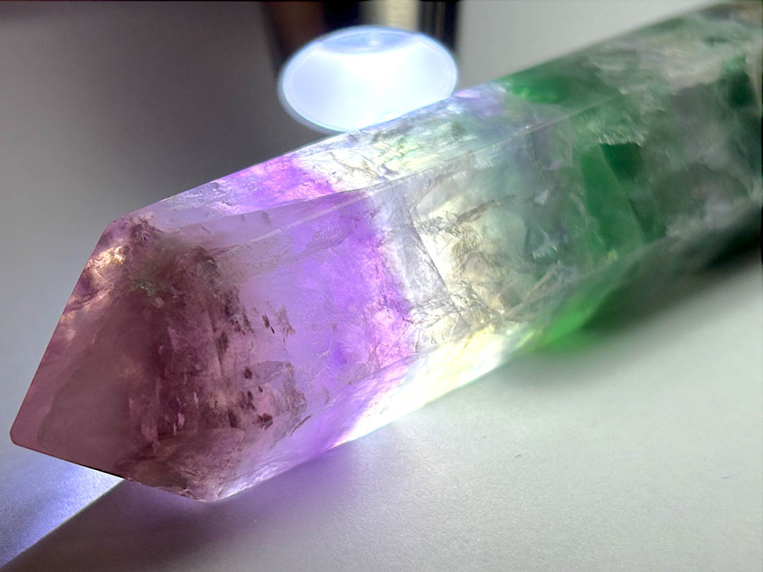 マダガスカル産 フローライト ポイント型ポリッシュ / Fluorite ( 蛍石 )