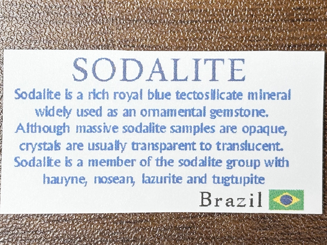 ブラジル産 ソーダライト タンブル 3個セット/ Sodalite