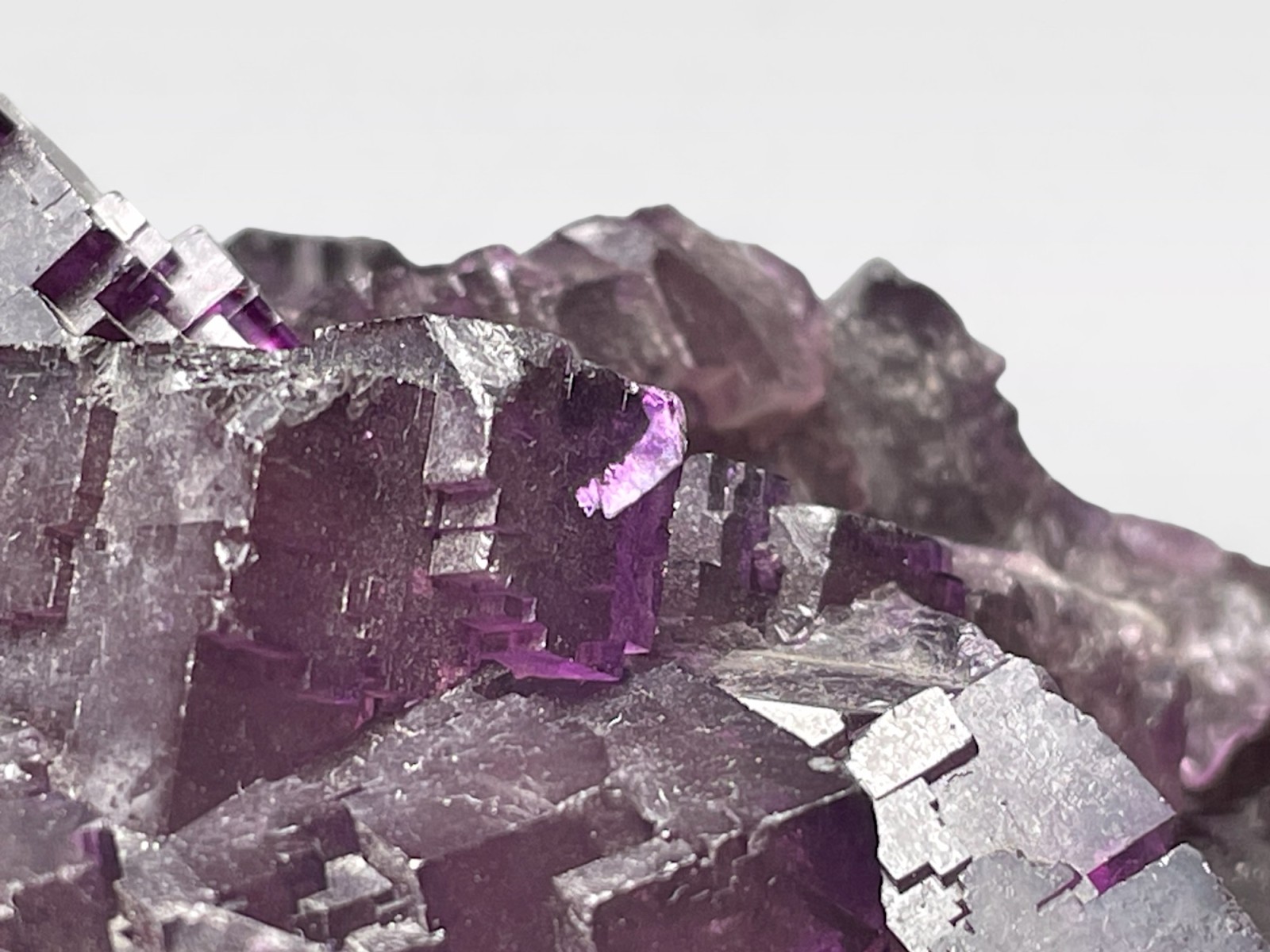 ゆったり！！メキシコ産　パープル　フローライト　クオーツ　共生鉱物 メキシコ産 大型 パープル フローライト / Fluorite