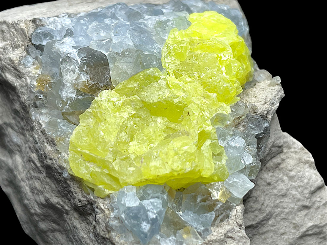 カルサイト セレスタイン 共生鉱 アフガニスタン 62.5g セレスタイト