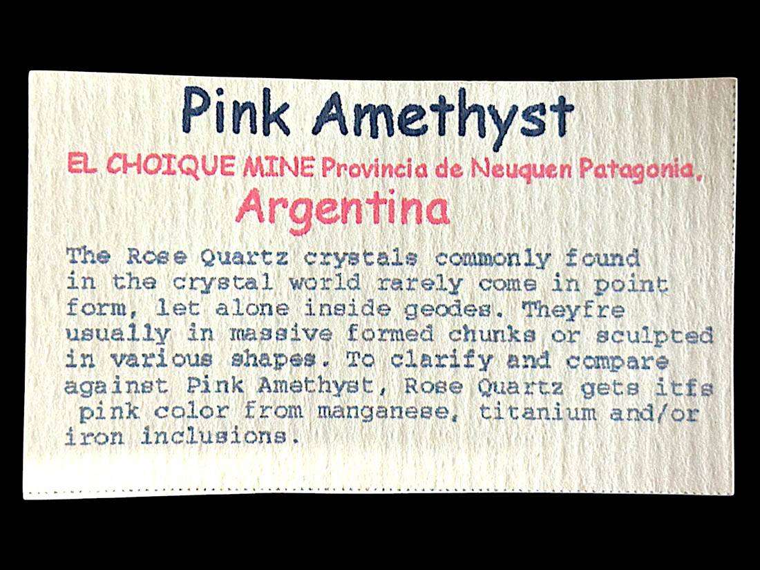 アルゼンチン産ピンクアメジスト/Pink Amethyst