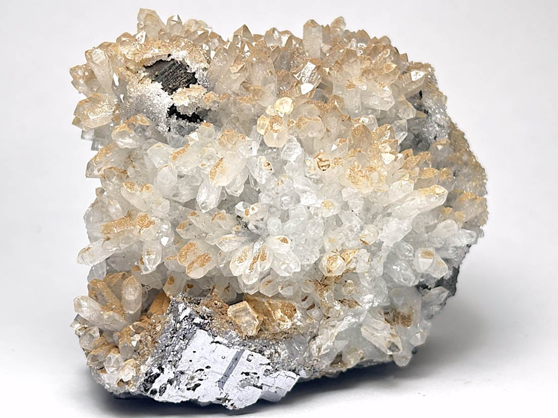 岐阜県吉城郡神岡鉱山産 クォーツ ＆ ガレナ ＆ スファレライト