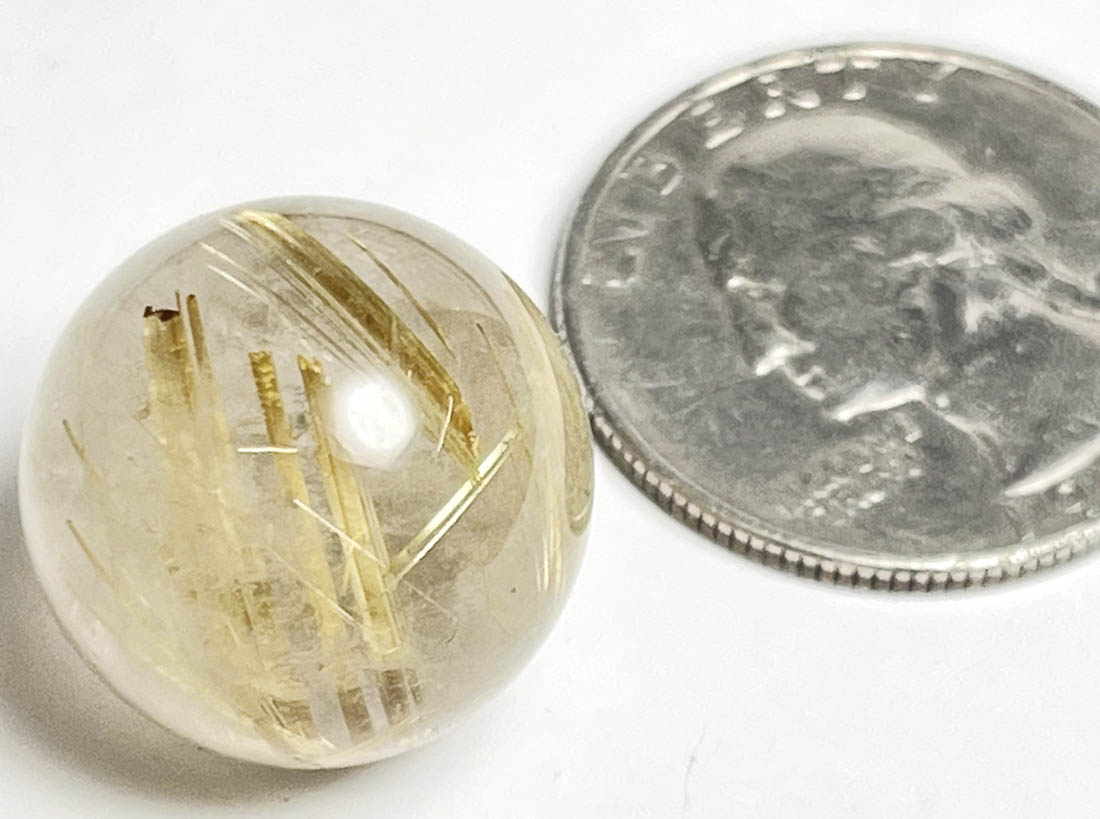 ルチルクォーツ 18mm 丸玉