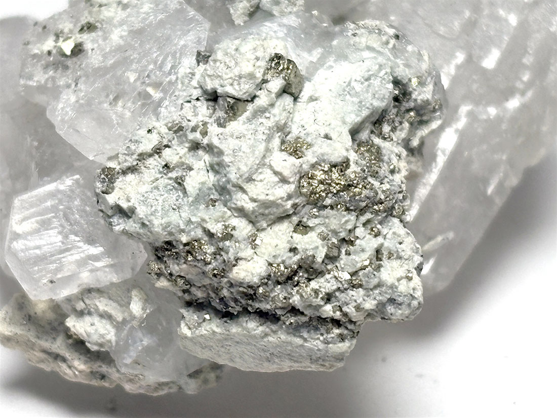 蛍光 ) ペルー産 パイライト＆カルサイト /Pyrite &Calcite