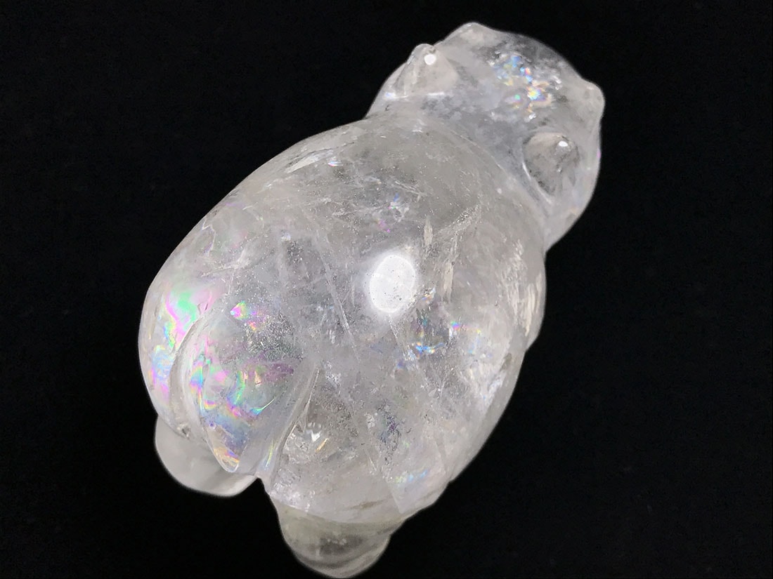 水晶 カバ 彫刻ポリッシュ