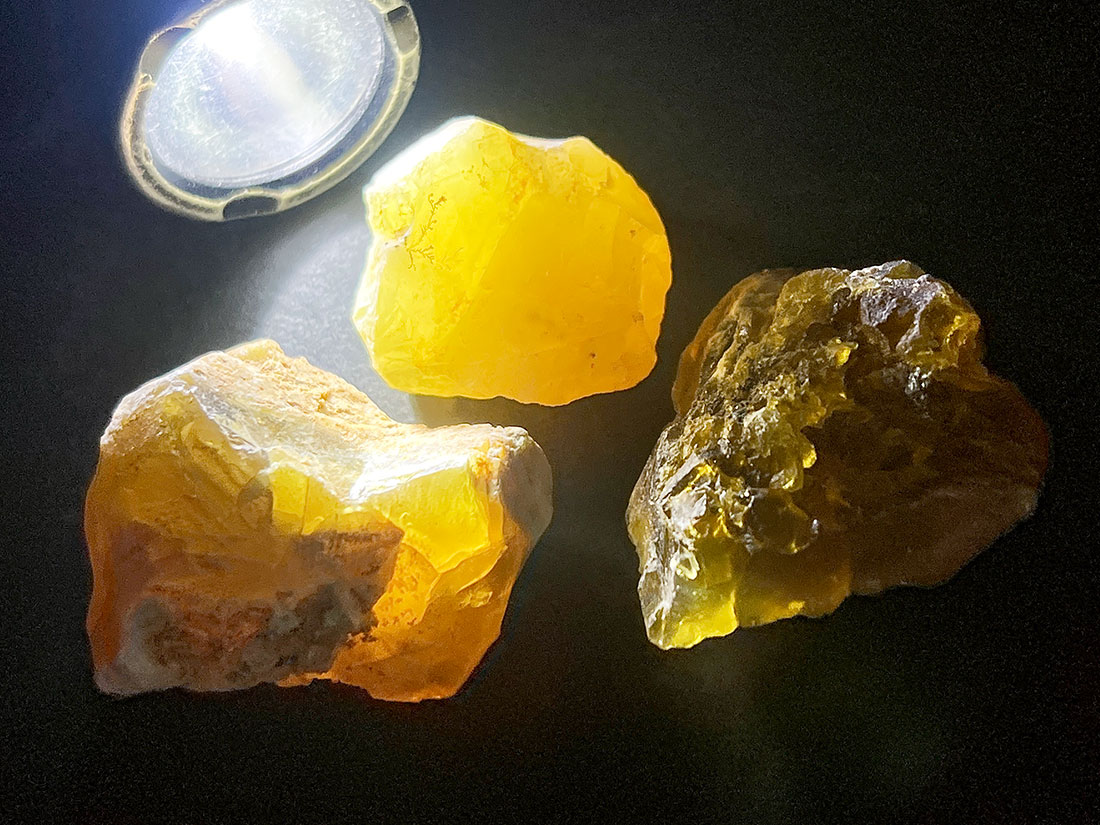 タンザニア産イエローオパール3個セット