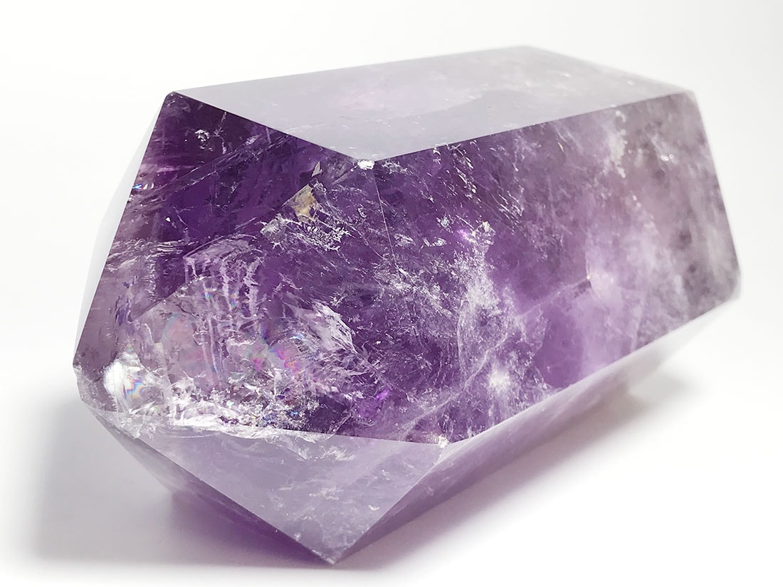 ★ジュエリークラスアメジスト ポリッシュポイント(虹入り) 154g②(SA+) imgrc0103745065.jpg