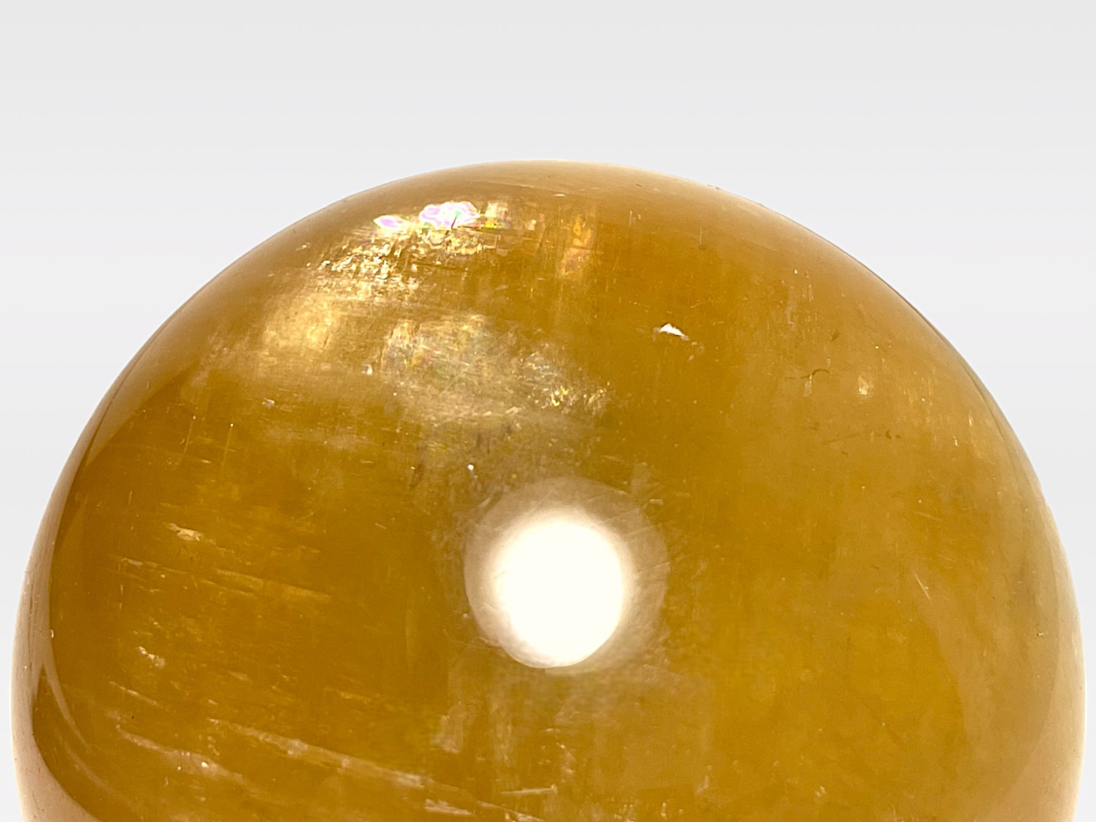 メキシコ産 ハニーカルサイト 直径68mm丸玉/ Honny Calcite