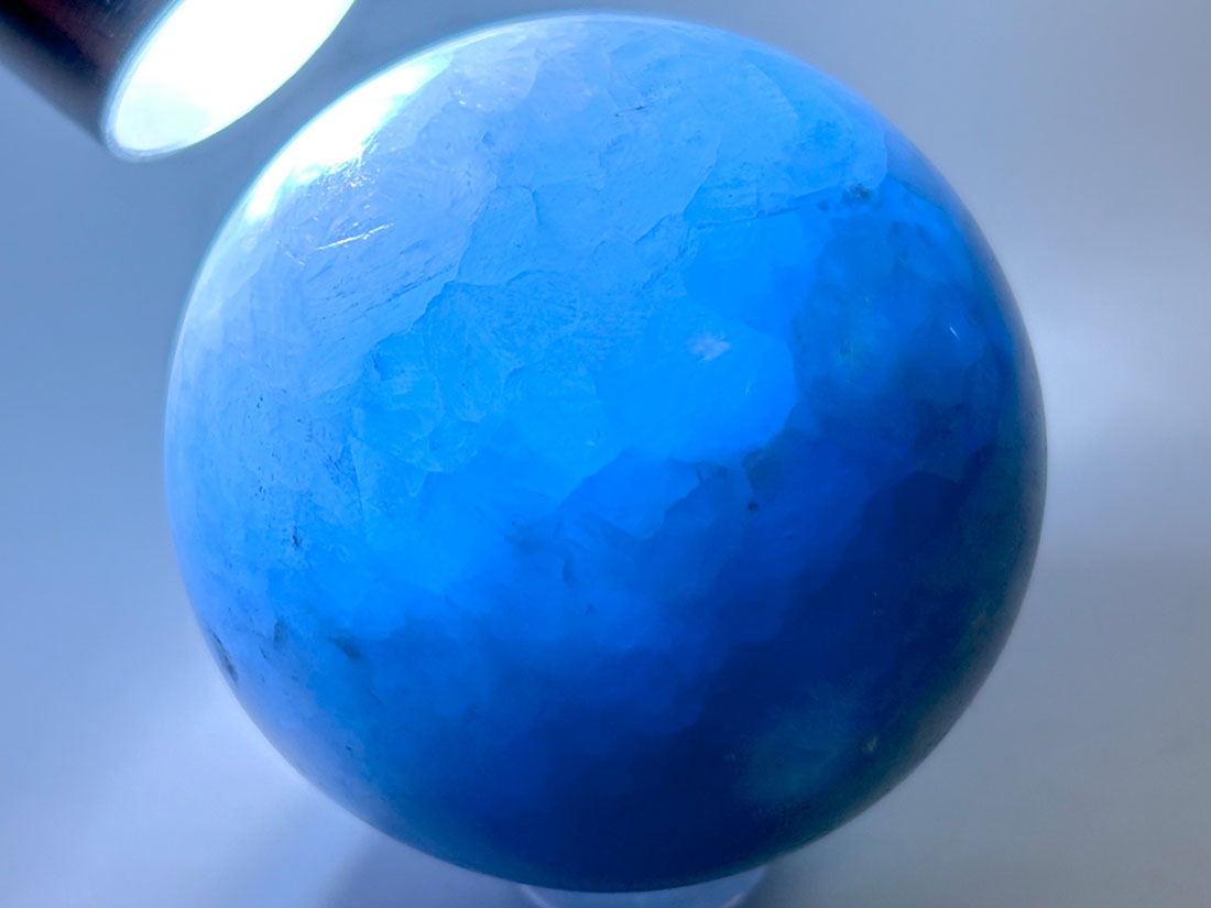 ブルーカルサイト 47mm 丸玉 / Blue Calcite