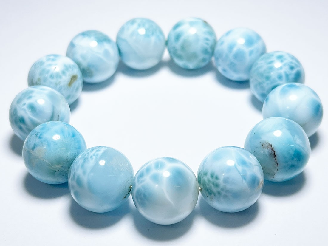ラリマー 18mm ブレスレット | プレミアムコレクション (PREMIUM 