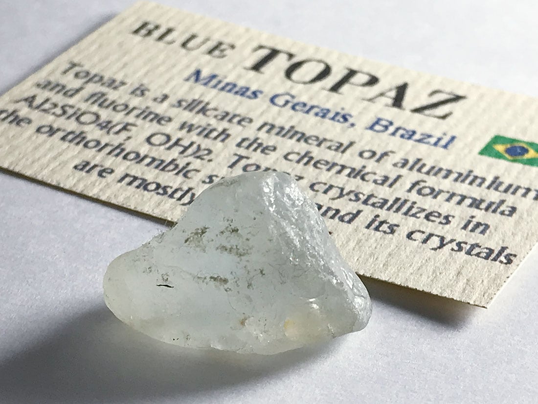 ブラジル産ナチュラルブルートパーズ/Blue Topaz (黄玉)
