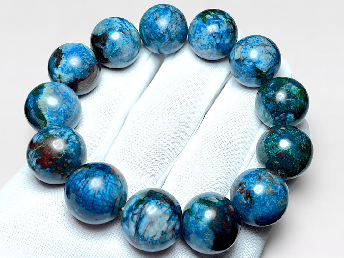 シャッタカイト＆マラカイト18mmブレスレット