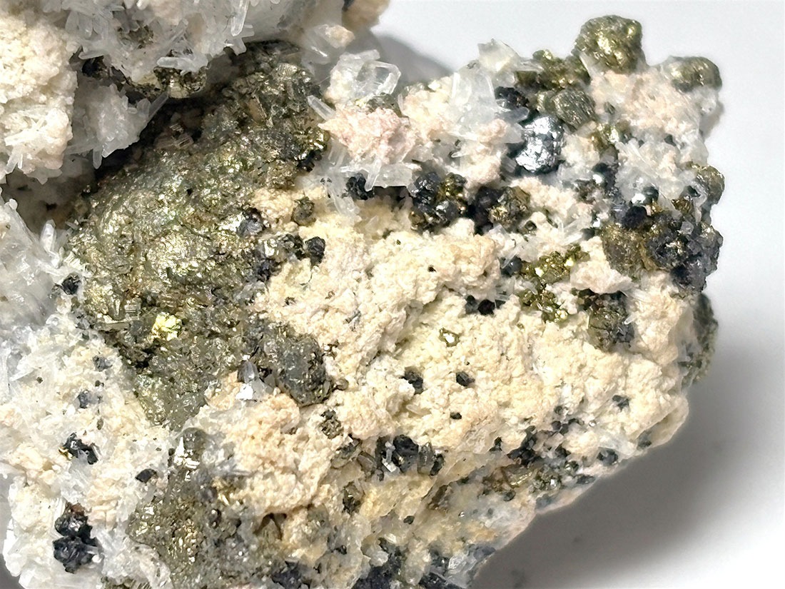 蛍光 ) ペルー産 パイライト＆カルサイト /Pyrite &Calcite