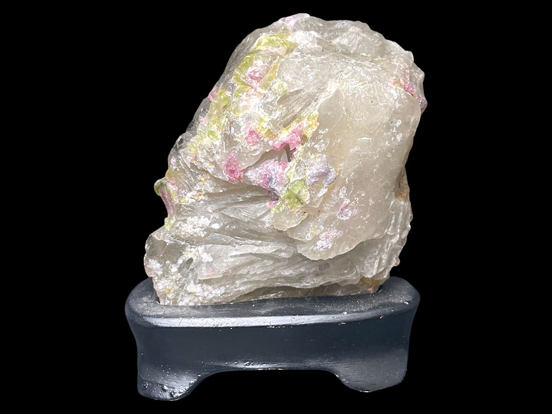 ウォーターメロントルマリン/Watermelon Tourmaline (電気石) (木製