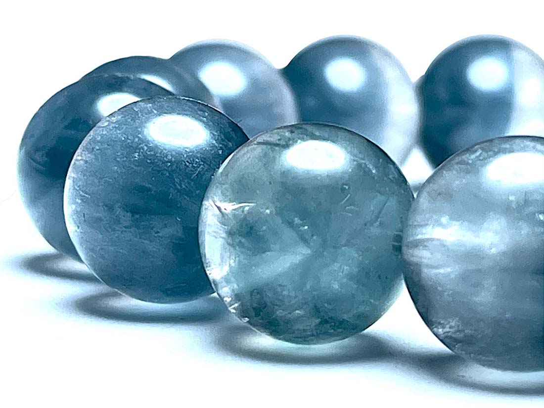 ブルーフローライト 13mm ブレスレット