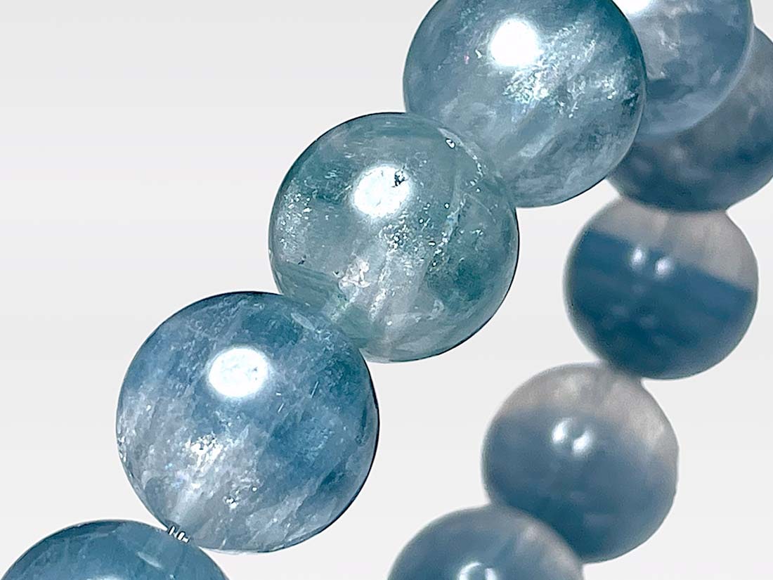 ブルーフローライト 13mm ブレスレット