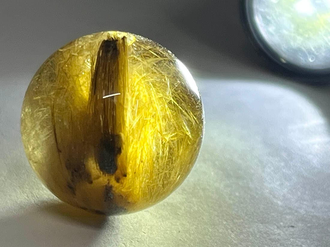ルチルクォーツ 30mm 丸玉
