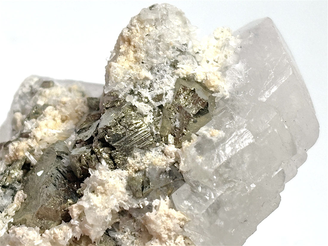 蛍光 ) ペルー産 パイライト＆カルサイト /Pyrite &Calcite