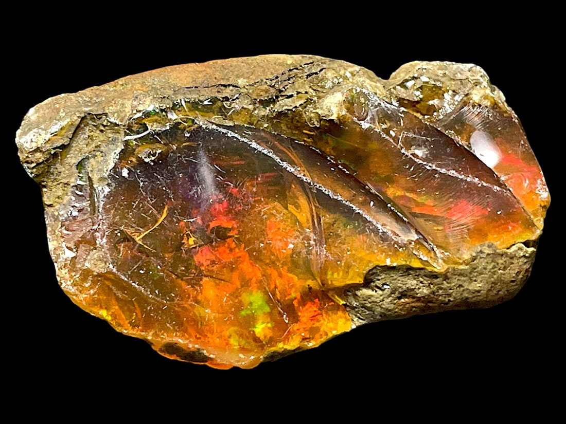 エチオピア産 ファイアオパール 原石 (新品】6.23ct 天然 エチオピア産 ファイアオパール 原石 (新品】6.23ct 天然
