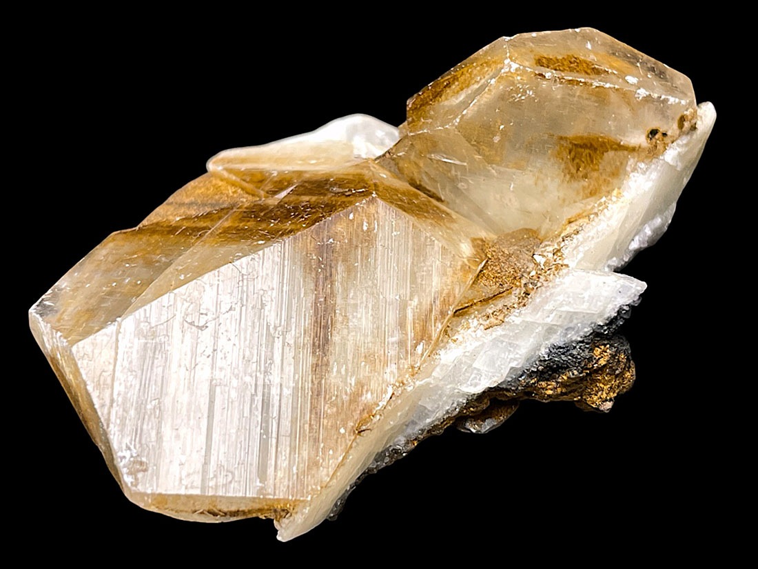 岐阜県吉城郡神岡鉱山産 方解石＆針鉄鉱 / Calcite＆Goethite