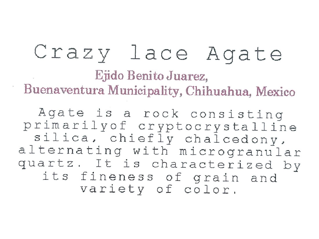メキシコ産 クレイジーレースアゲート/Crazy Lace Agate