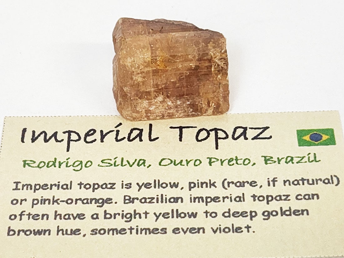 ブラジル産 インペリアルトパーズ(蛍光)/Imperial Topaz (黄玉)