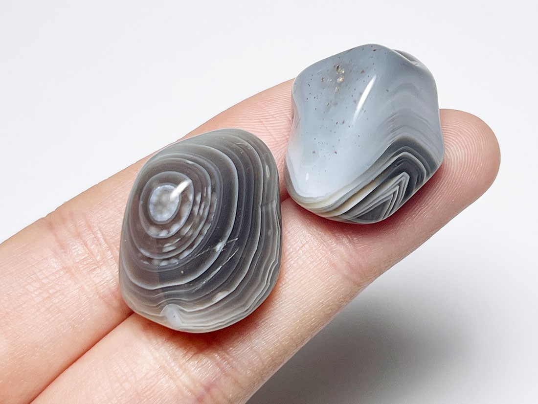 ボツワナアゲート タンブル2個セット | アゲート タンブル | 天然石  