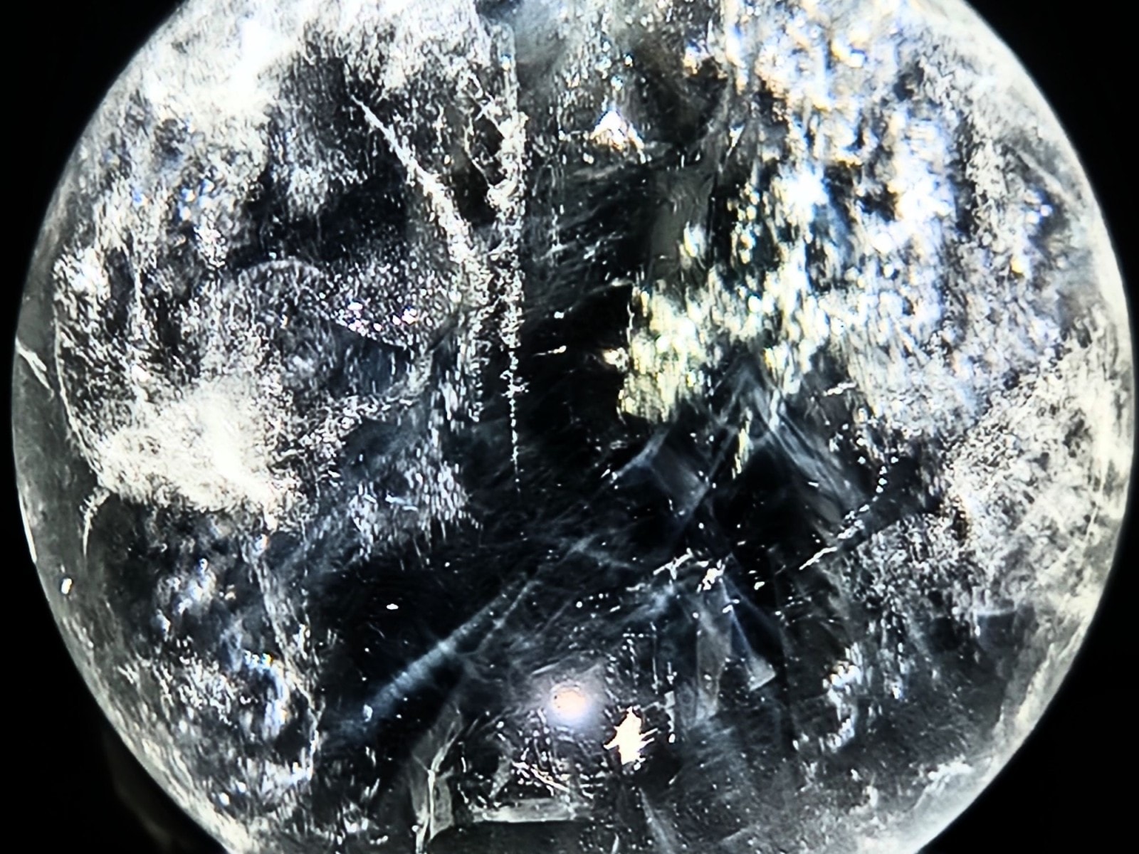 超レア！　天然石ガーデンクォーツ　エンジェルラダー入り！ 超レア！ 天然石ガーデンクォーツ エンジェルラダー入り！