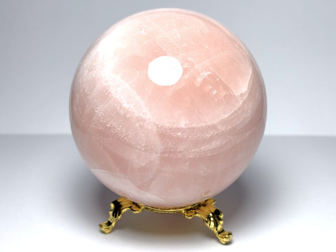 ブラジル産 ローズクォーツ 97mm 丸玉 /Rose Quartz
